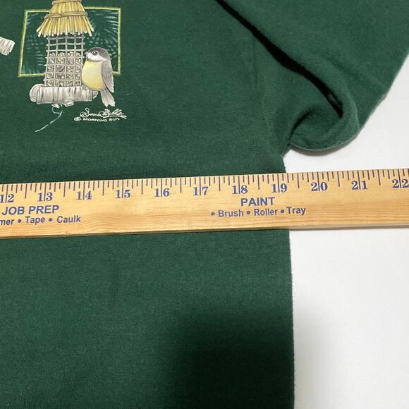VTG Top Stitch by Morning Sun Sweatshirt Birdhouse Squirrel Size M Grandmacore - Picture 7 of 12